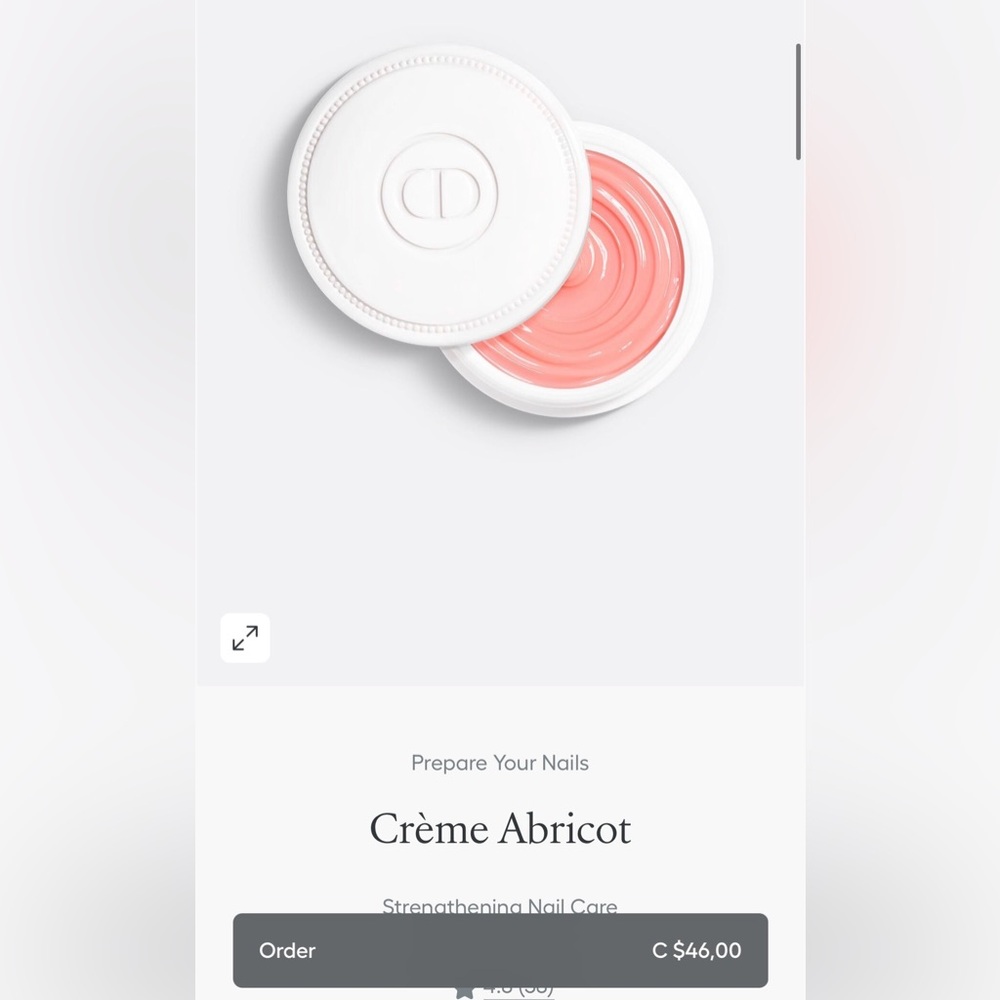 Dior Crème Abricot Strengthening Nail Care